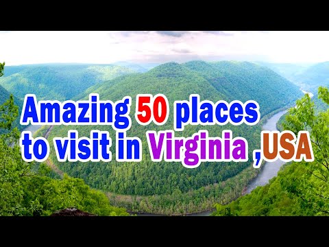 Amazing 50 places to visit in Virginia , 50 Best Places to Visit in Virginia , USA