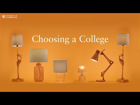 Choosing a College at Cambridge University